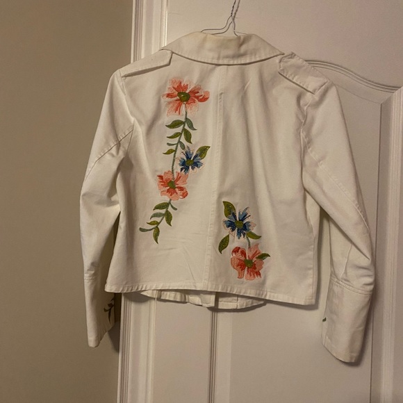 Funky white denim like jacket by Jealous Tomato - Picture 2 of 2
